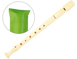 Flauta Hohner 9508 plástico marfil funda verde